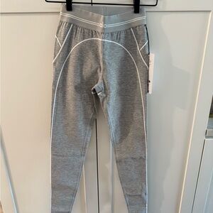 ALO Yoga Gray Leggings with Elastic Waistband